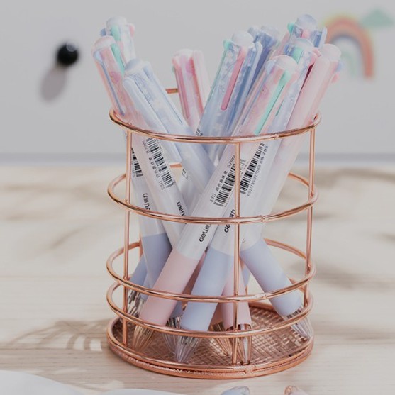 Bút bi nhiều màu deli 0.7mm 4 màu mực tiện dụng cho văn phòng/ học tập