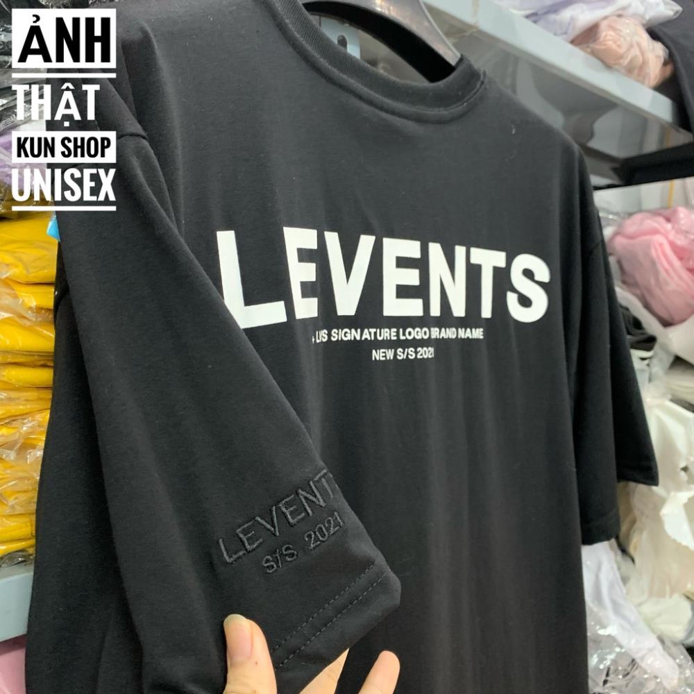 Áo thun Tee Levents XL Logo Áo thun tay lỡ nam nữ logo XL màu đen chữ trắng chất cotton cao cấp