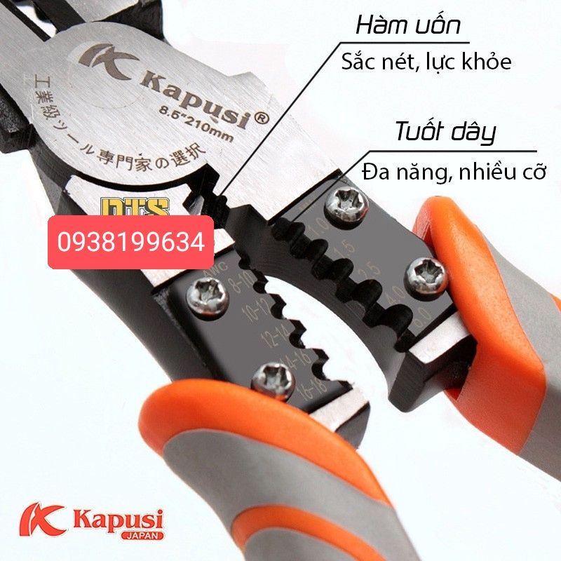 [Bao Giá Shopee] Combo 3 Kìm Điện Cắt Nhọn KaPuSi