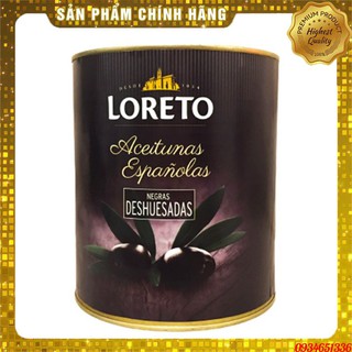 Quả oliu đen tách hạt Loreto 3kg - Nhập khẩu Tây Ban Nha