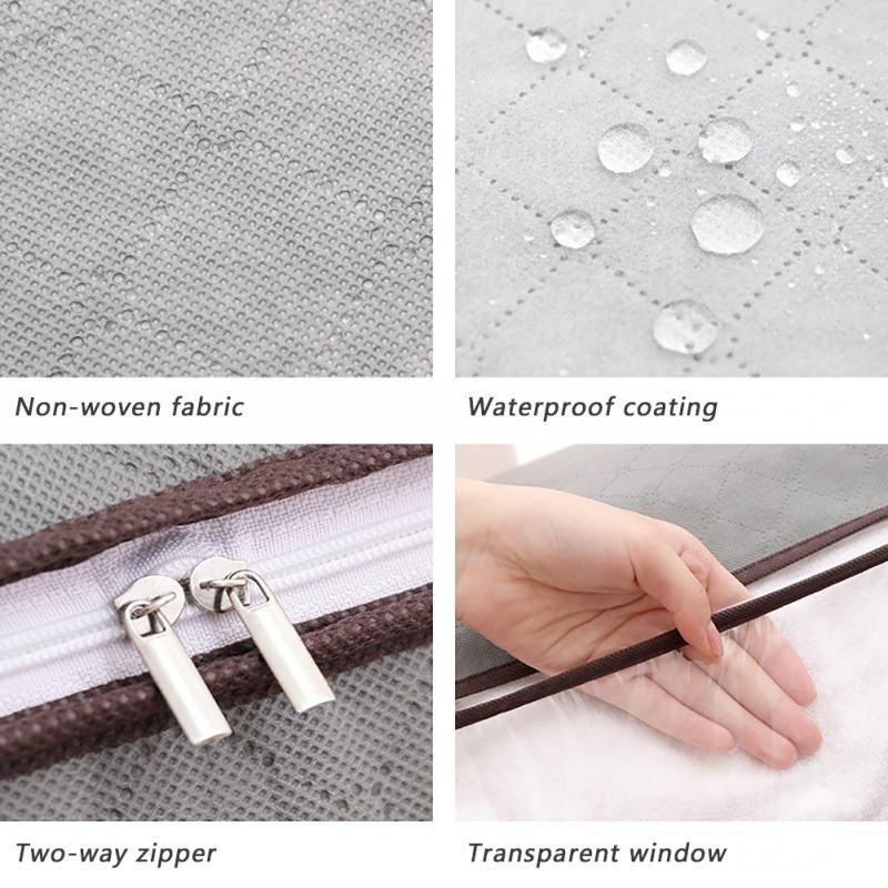 Vỏ Đựng Chăn Mền Quần Áo Bằng Vải Không Dệt Kích Thước Lớn Có Thể Gập Lại Gọn Nhẹ