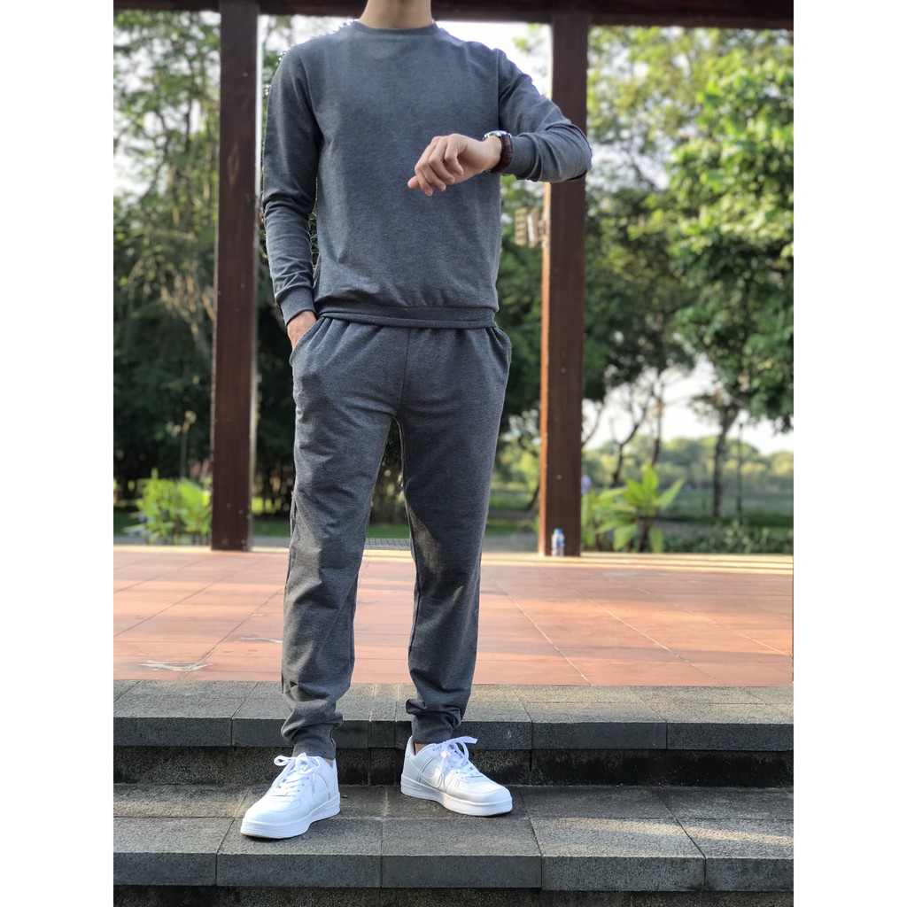 [FREE SHIP] Bộ nỉ thể thao (48-78kg)