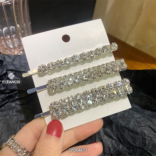 Set kẹp tóc nữ Eleanor Accessories đính đá lấp lánh phụ kiện tóc 4617