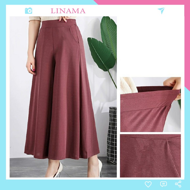 Quần tây ống rộng bo chun kiểu dáng cá tính cho chị em LN03 | BigBuy360 - bigbuy360.vn