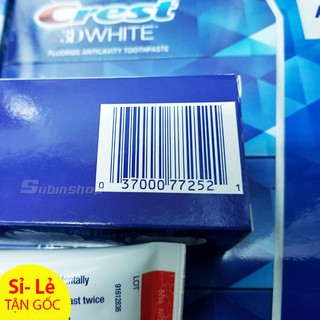 KEM ĐÁNH RĂNG CREST 3D WHITE ADVANCED WHITENING 158g