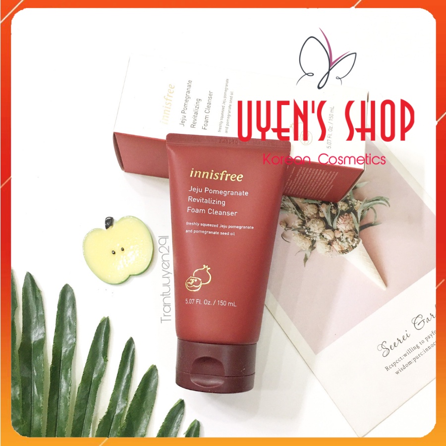 Sữa Rửa Mặt Chiết Xuất Lựu Innisfree Jeju Pomegranate Revitalizing Foam Cleanser