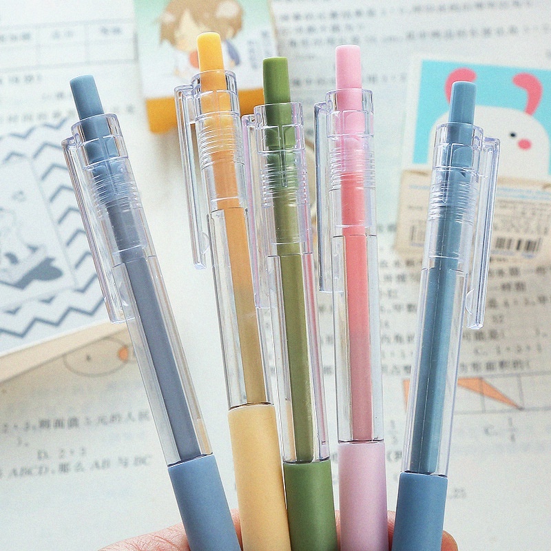 Bút Bi Mực Đen Ngòi 0.5MM Kiểu Dáng Hoạt Hình Dễ Thương