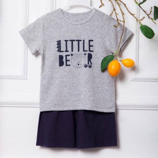 Bộ ngắn la pomme gấu cho bé trai