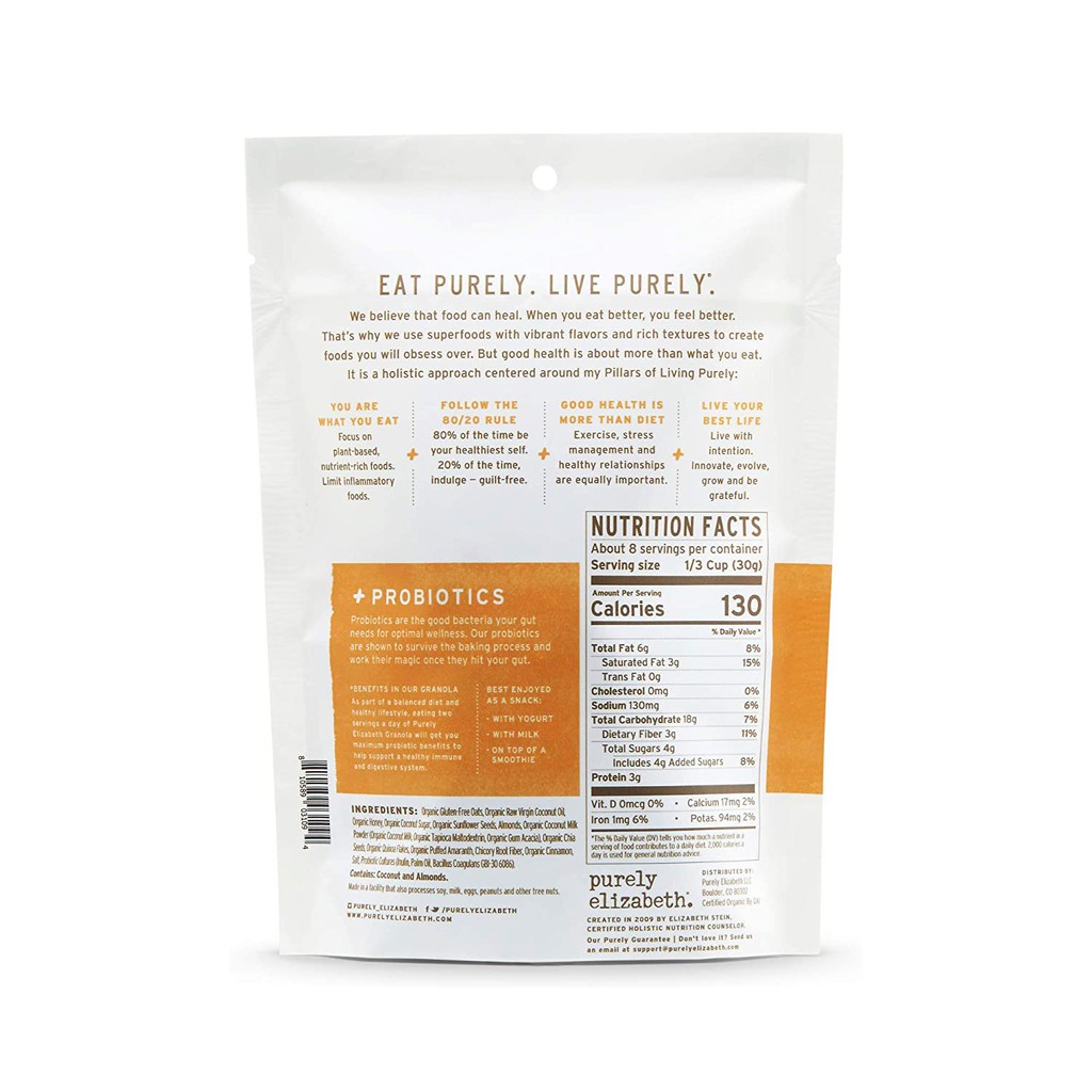 Ngũ cốc ăn kiêng Purely Elizabeth/ USA/ Vegan/ Non GMO/ Gluten Free