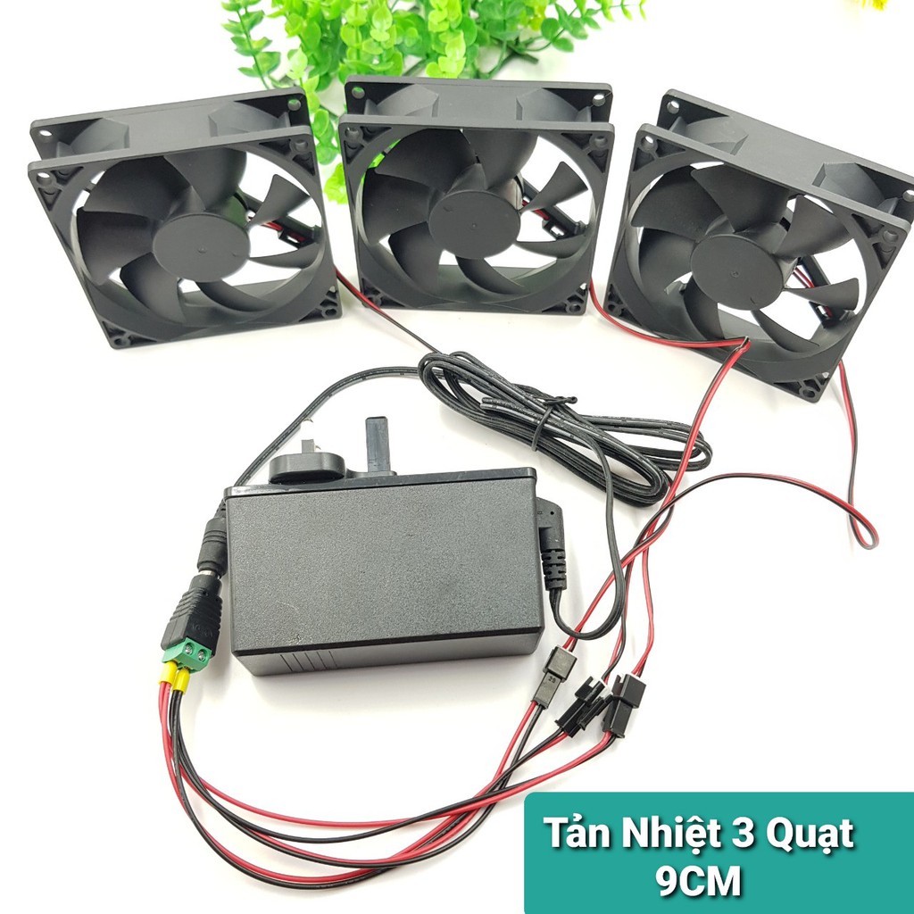 Bộ Quạt Tản Nhiệt 12V 9CM 2800-3000RPM❤️Bộ Tản Nhiệt Máy Tính Wifi Thủy Sinh❤️Quạt Hút Mùi Tiện Dụng