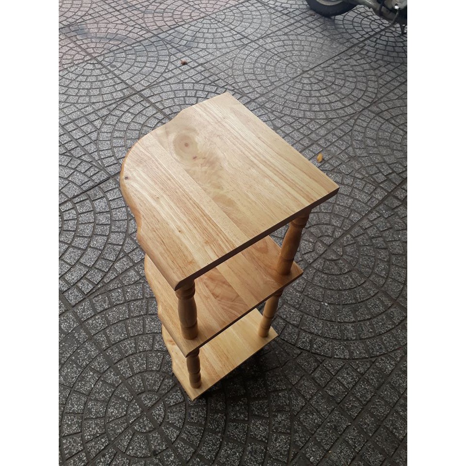 Kệ góc gỗ nhỏ 3 tầng - Lê Tâm Furniture