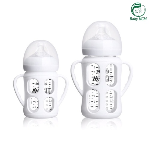 Bọc Silicon cho bình sữa Philips AVENT 125-240ml chống nóng,chống vỡ