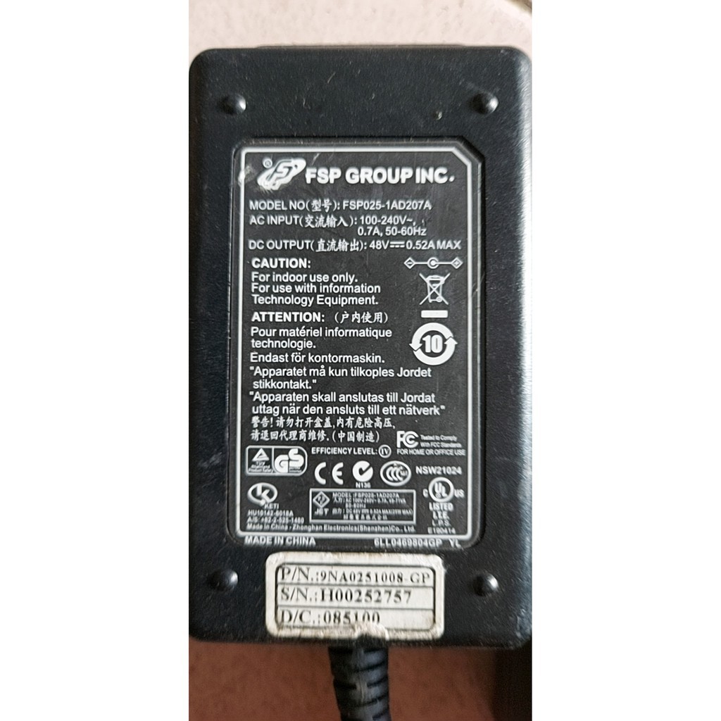 Adapter nguồn sạc 48V - 0.6A - 1A - 2A hàng bãi..hàng zin TẶNG KÈM DÂY NGUỒN