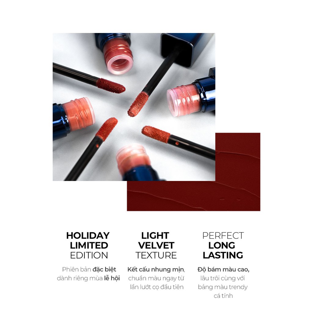 Combo son Merzy The First Velvet Tint Ver Blue 3.8g + Merzy Bite The Beat Mellow Tint 4g | BigBuy360 - bigbuy360.vn