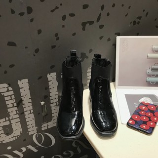 (Order) Ankle Boots da màu đen cực chất - ảnh thật cuối