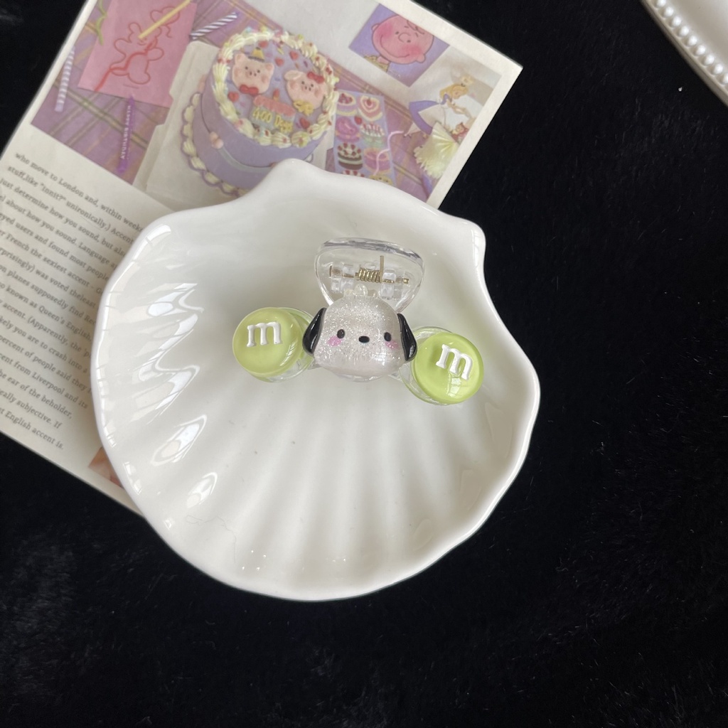 Kẹp Tóc Màu Trong Suốt Thiết Kế Đơn Giản Dễ Thương