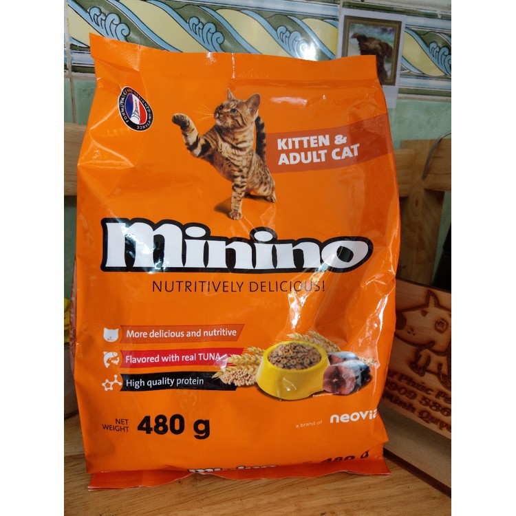 THỨC ĂN CHO MÈO MININO YUM 350gr & MININO TUNA 480gr