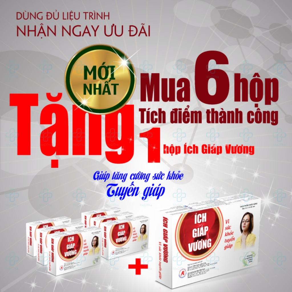 Ích Giáp Vương - Hỗ trợ U Tuyến Giáp, Bướu Cổ, Ung Thư Tuyến Giáp, Bệnh Cường Giáp, Suy Giáp (Hộp 30 viên) [Chính Hãng]