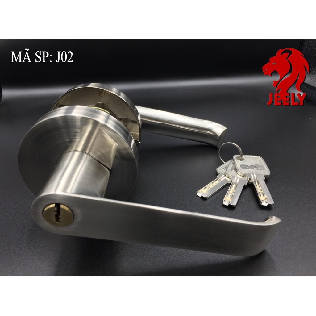 KHÓA TAY GẠT TRÒN JEELY KHÓA HỢP KIM  j02