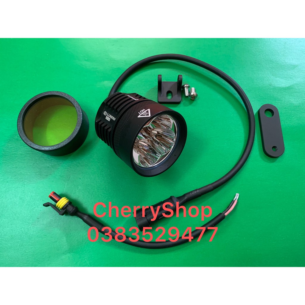 Combo Đèn trợ sáng L4X SST20 Kính Tím công tắc rời