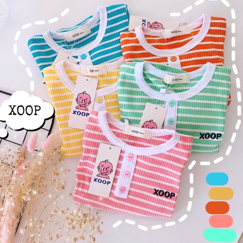 BỘ DÀI KẺ GÂN TĂM XOOP 3 CÚC CHO BÉ(9-19kg)