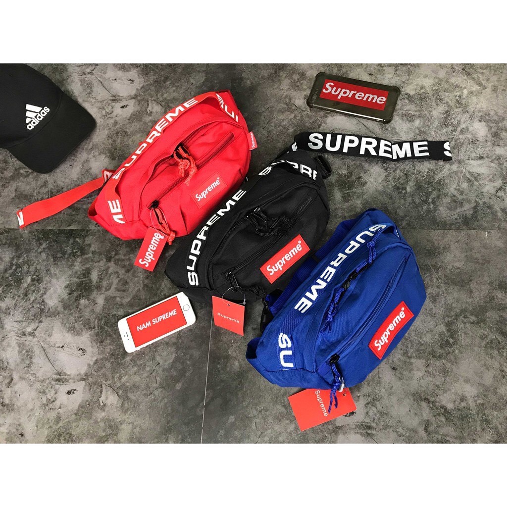 Túi bao tử Supreme dây chữ chất liệu polyester | BigBuy360 - bigbuy360.vn