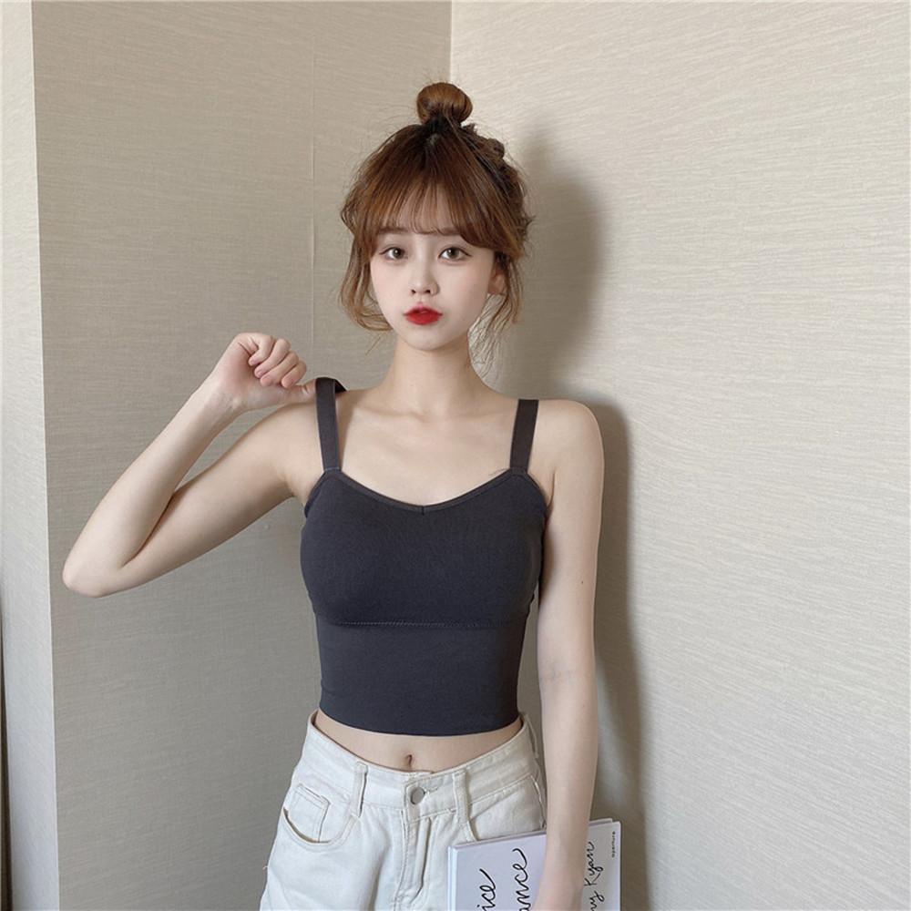 Áo Ngực Thể Thao Hai Dây Sát Nách Thời Trang Mùa Hè Cho Nữ