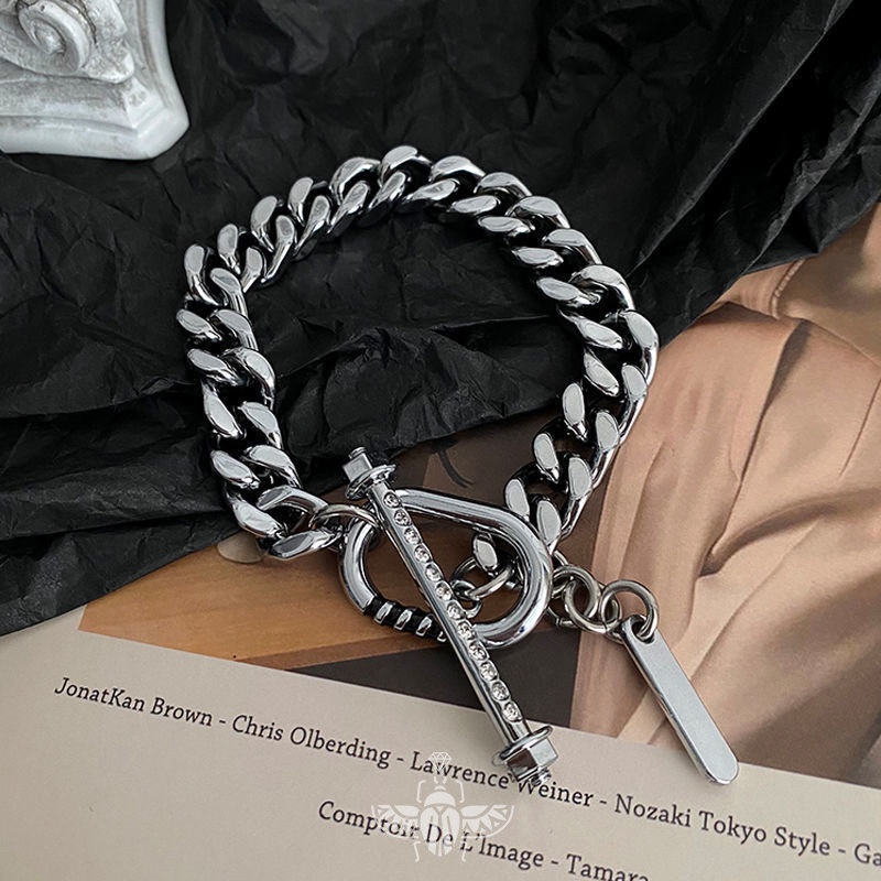 Vòng cổ Thép Titan Dày Phong Cách Hip Hop Âu Mỹ Thời Trang Cho Nam Và Nữ