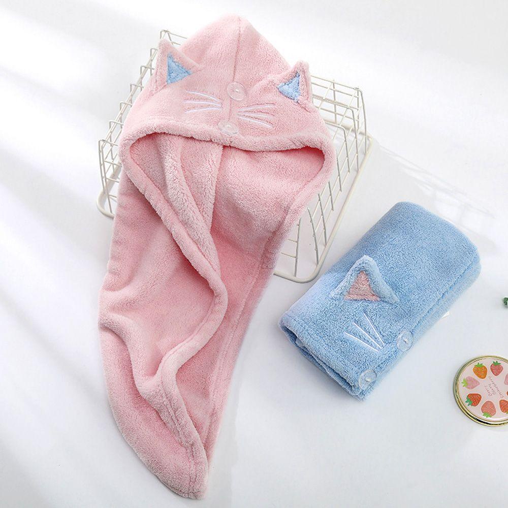 Khăn Quấn Khô Tóc Bằng Nỉ Mềm Mại Tiện Dụng