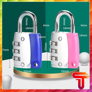 Ổ Khóa Số Vali Mini 3 Số Cao Cấp Bảo Mật Cao