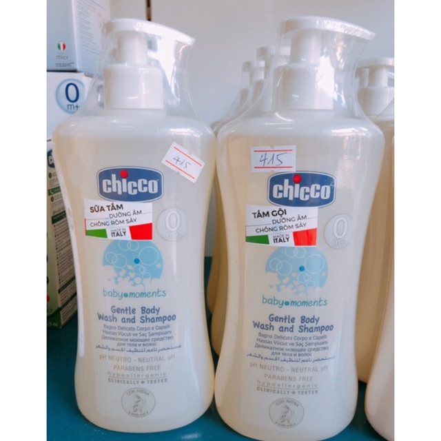 Sữa tắm gội Chicco chiết xuất Yến Mạch 500ml