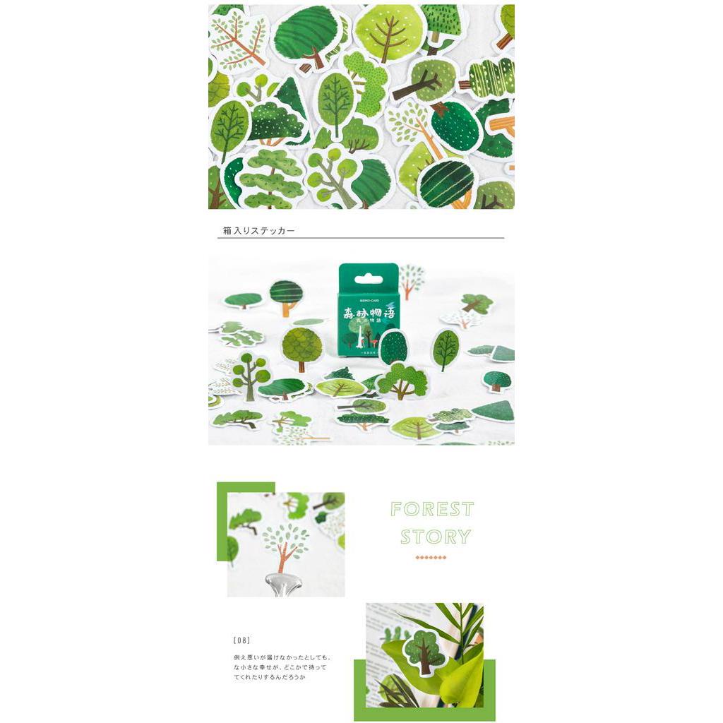 Set 45 Nhãn Dán Trang Trí Xinh Xắn