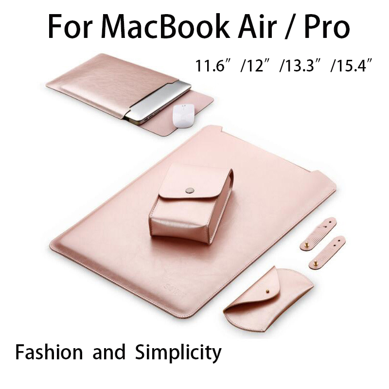 Bao Da Chống Thấm Nước Chuyên Dụng Cho Macbook Air / Pro Kích Thước 13.3 / 15.4 Inch