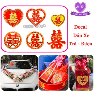 DECAL KIM TUYẾN DÁN XE - TRÀ -RƯỢU