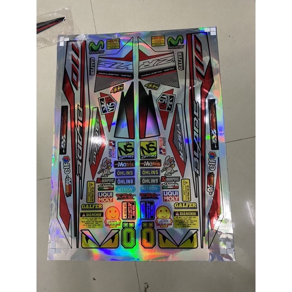 tem rời crom titan 7 màu theo yêu cầu