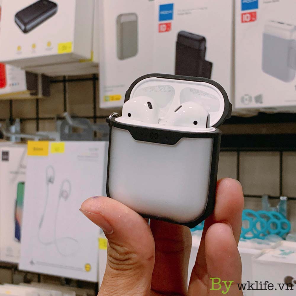 Vỏ Case Airpods 1/2 XUNDD Viền Cao Su Tặng Kèm Móc Khoá Cao Cấp