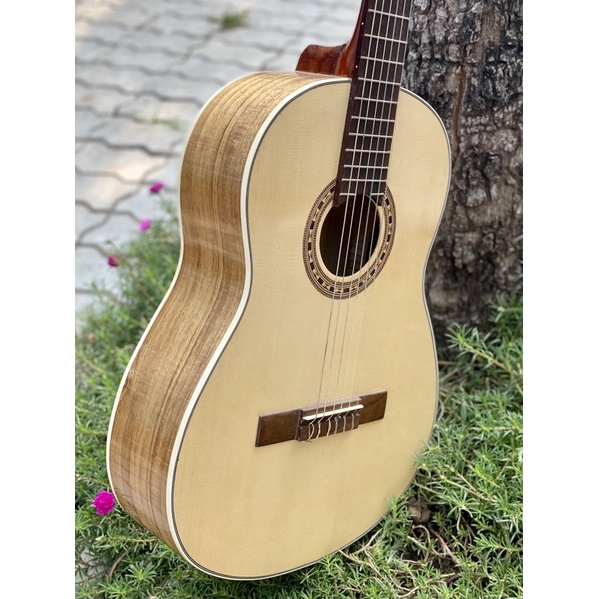 Đàn Guitar Classic Gỗ Koa VN Chính Hãng ST.Real Guitar Sài Thành Mã ST-C8 Kè Lưng