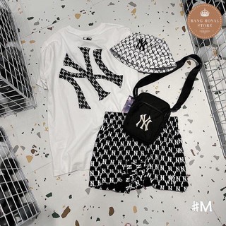 Set Đồ Nữ Cá Tính Form Rộng In Chữ N.Y 💖FREESHIP💖 Đồ Bộ Nữ Đồ Mặc Nhà Thun Co Giãn - Đồ Bộ Mặc Nhà Dễ Thương 2 Màu Đen T