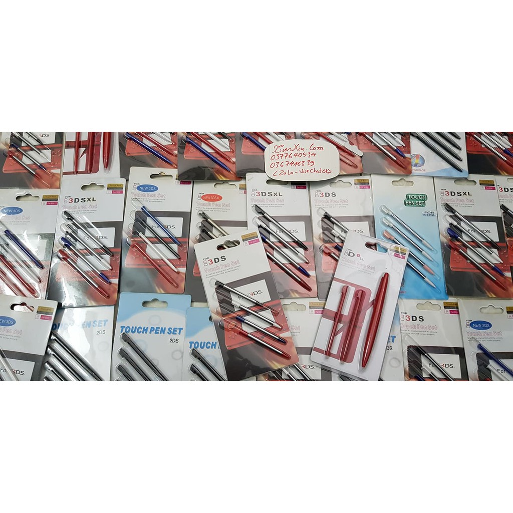 Bút Nintendo 2ds 3ds new 3ds 3dsxl...set 4 cái