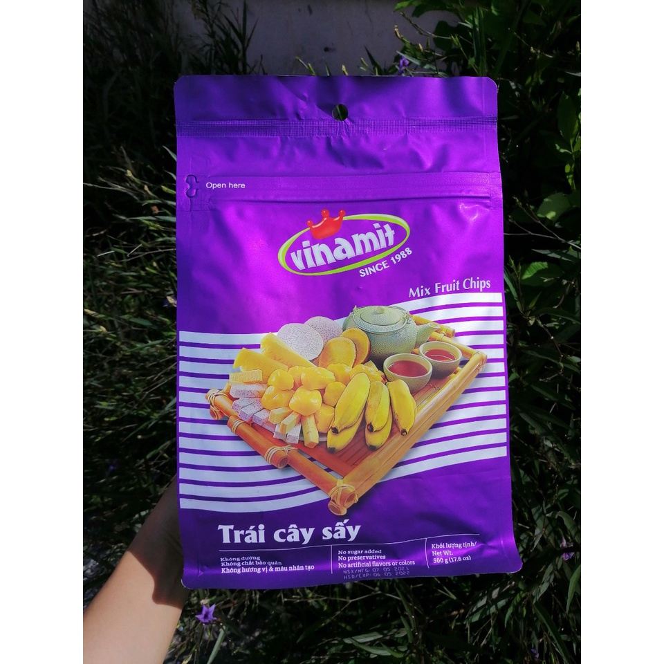 Trái cây sấy Vinamit 500g trái cây giòn hương vị tự nhiên