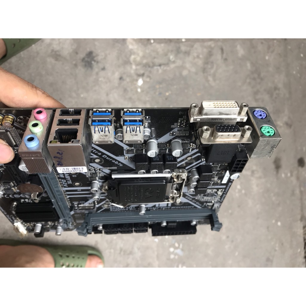 Main Giga B360 2 khe ram ddr4 socket 1151 v2 mainboard bo mạch chủ máy tính PC GigaByte B360M D2V còn bảo hành,E5300