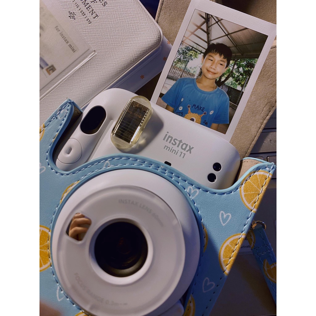 [Mã SKAMCLU9 giảm 10% đơn 100K] BAO DA MÁY CHỤP ẢNH LẤY LIỀN INSTAX MINI 11 - CARTOON