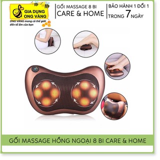 Máy Massage Cổ, Gối Massage Cổ Hồng Ngoại 8 Bi Cao Cấp Hàn Quốc, Bảo Hành 6 Tháng
