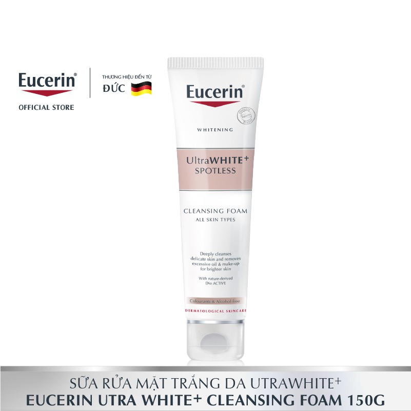 [Mã FMCGMALL -8% đơn 250K] Sữa rửa mặt Eucerin Ultra White+ Spotless Cleansing Foam làm trắng da 150g | BigBuy360 - bigbuy360.vn