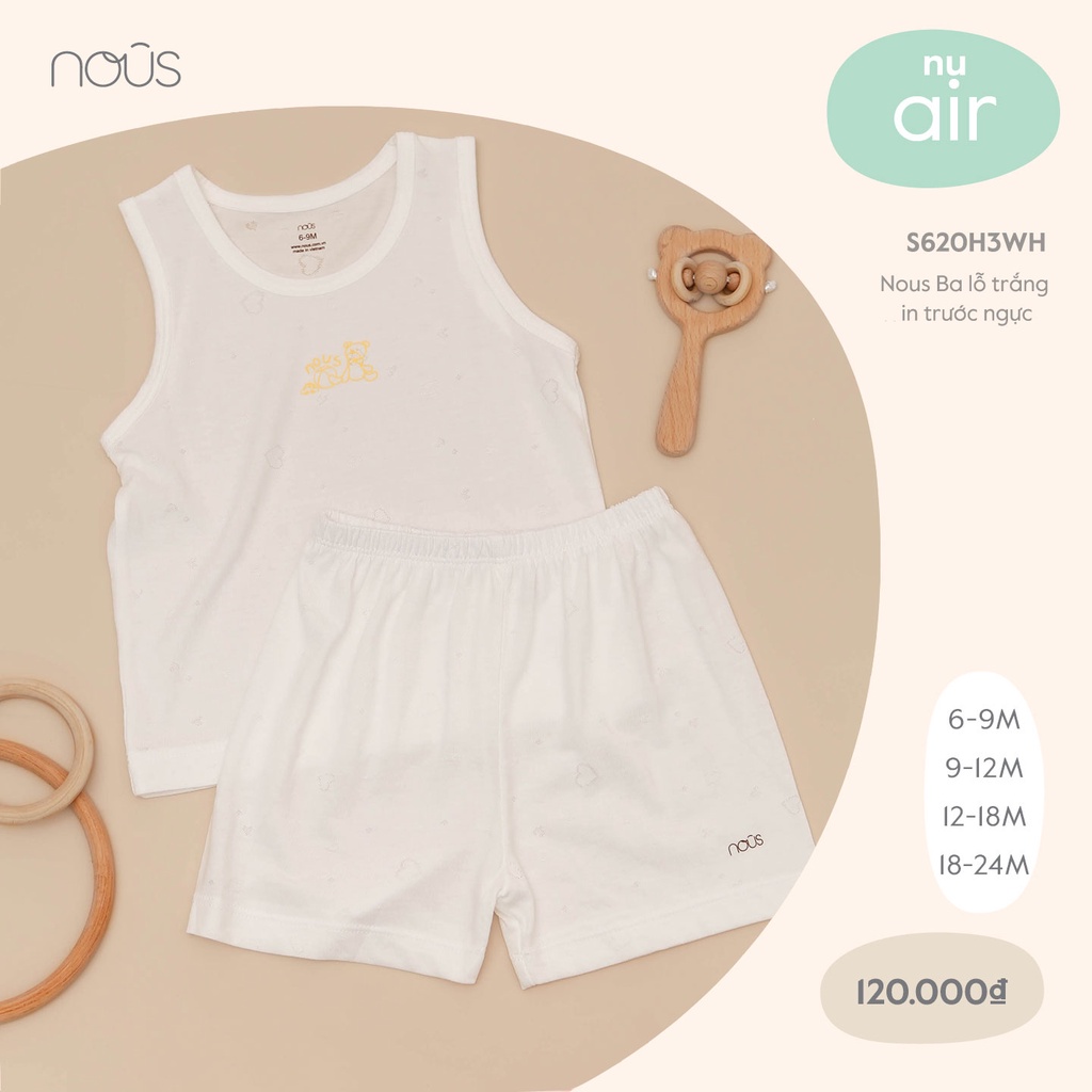 Quần áo ba lỗ trẻ em Nous Doux