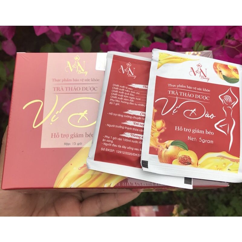 Trà Đào X3 Giảm Cân Tặng Kèm detox