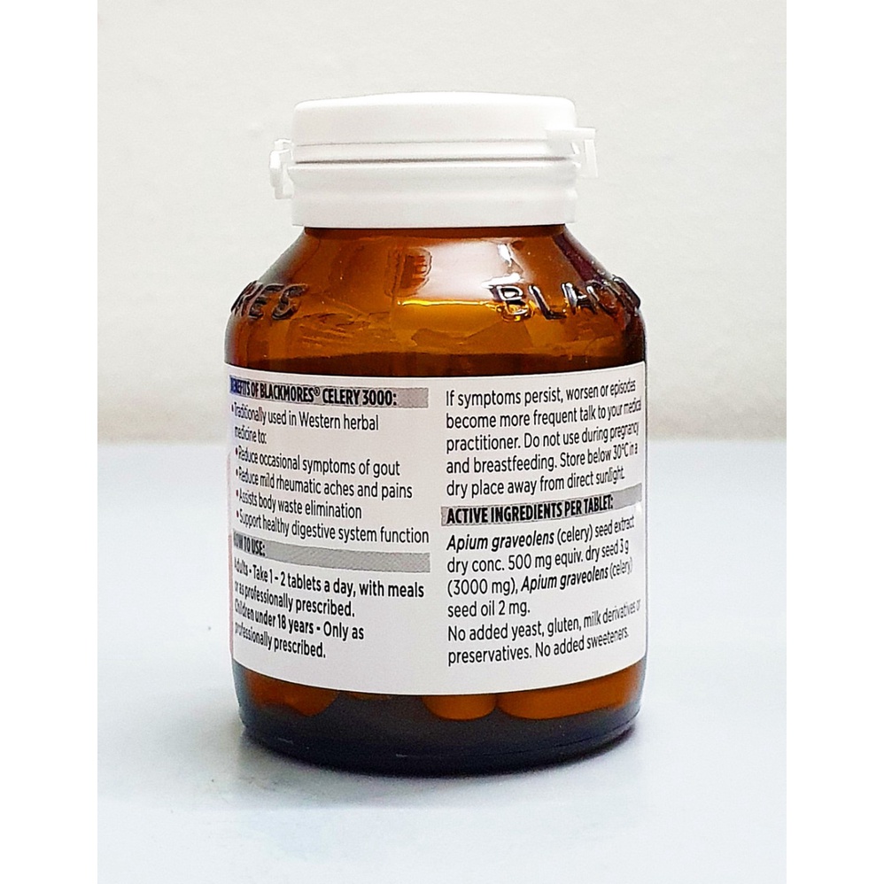 Date  2025 - Blackmores Celery 3000 mg chai 50 viên từ úc - Viên uống hỗ trợ Gout