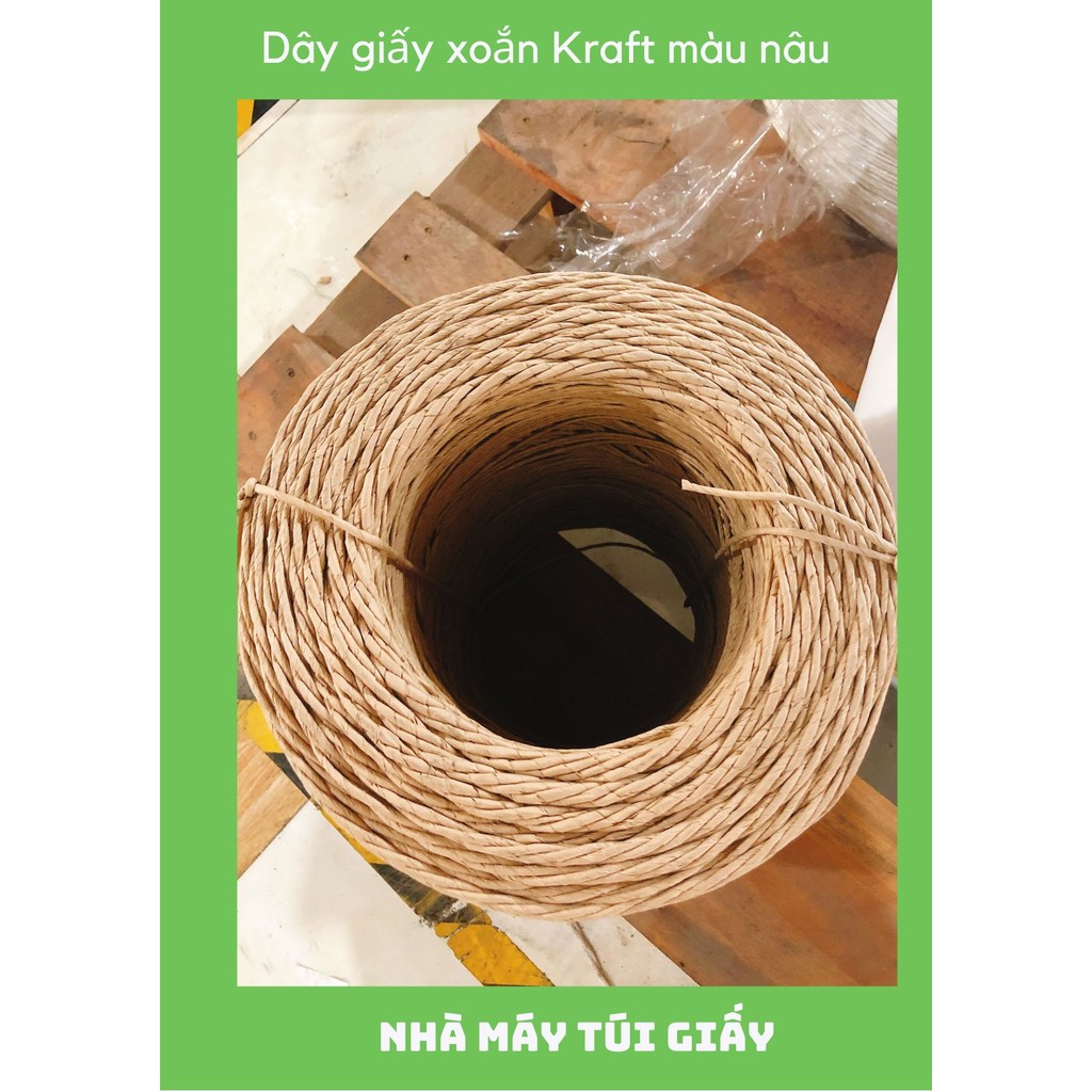 Dây xoắn màu nâu Vintage dài 30m | BigBuy360 - bigbuy360.vn