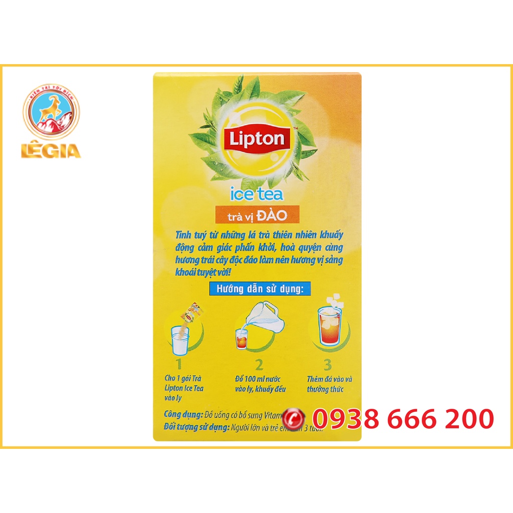 TRÀ LIPTON ICE TEA VỊ ĐÀO HỘP 224G