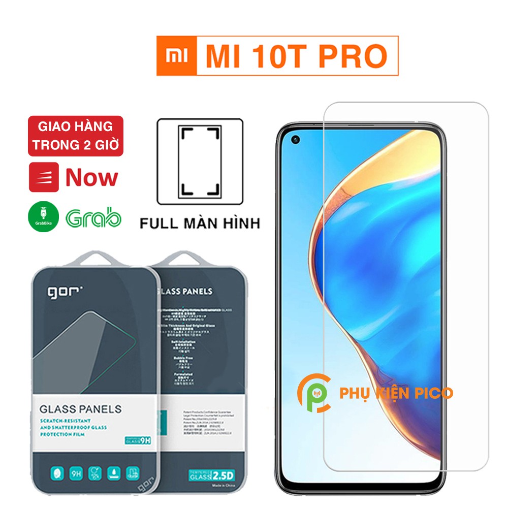 Kính cường lực Mi 10T Pro full màn hình chính hãng Gor dùng chung với mọi loại ốp lưng - Dán màn hình Xiaomi Mi 10T Pro